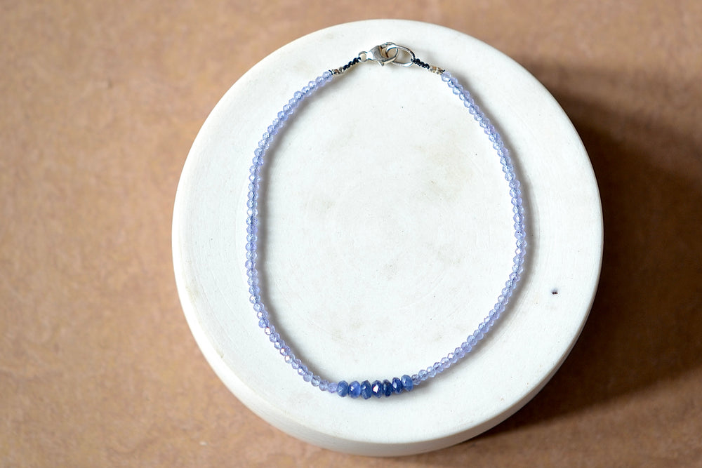Tanzanite bead bracelet by Margaret Solow.