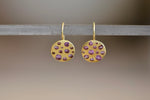 Celeste Disc Hook Earrings in Lilac