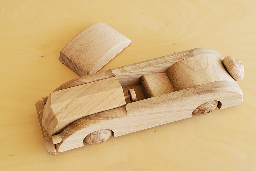 Kay Bojesen Large Limousine in natural wood.