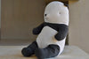 Danish Medium brown, black and white panda bear by Maileg Safari Friends collection in 100% cotton and plush toy.