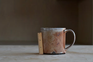 Size of Wood Fired Mug "C" by Lindsey Oesterritter.