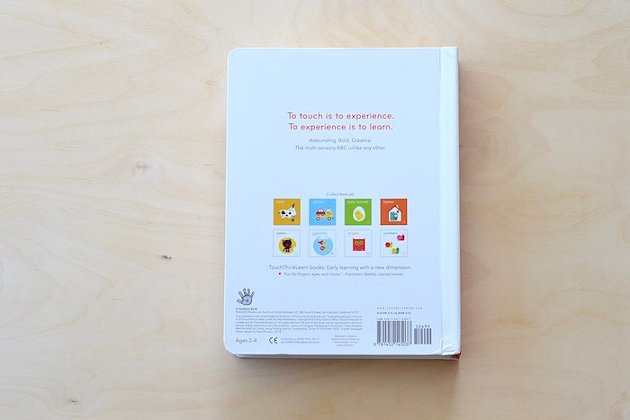 Touch Think Learn ABC multi sensory alphabet board book by Xavier Deneux available at OK.