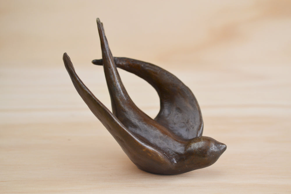 Bronze Object "Coming Home" (flying swallow)