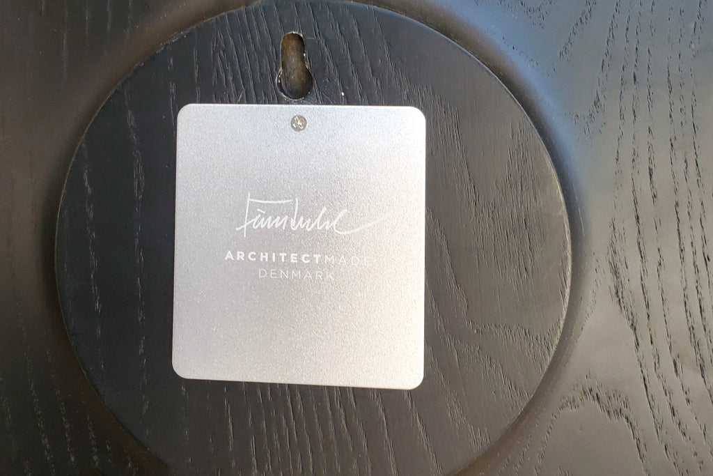 Finn Juhl Stained Ash Wall Clock designed in 1950.