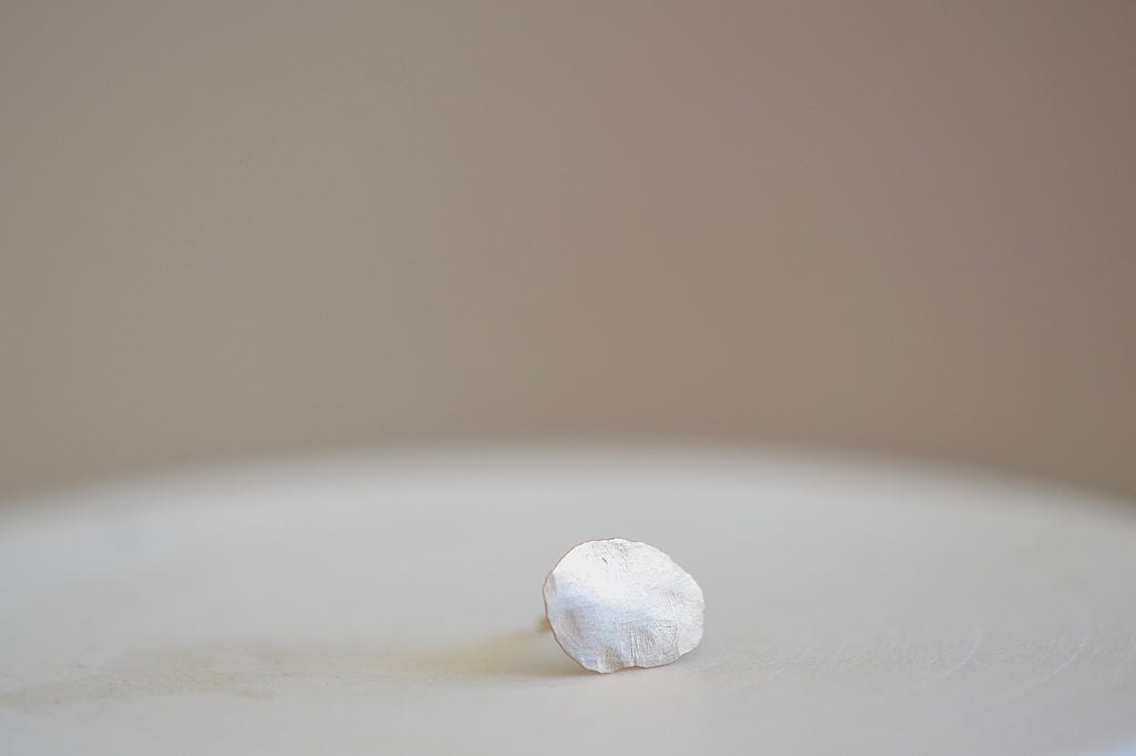 Kathleen Whitaker Foil Stud Earring 14k yellow gold