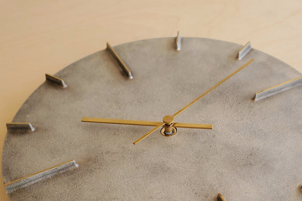 Japanese Cast Brass Clock "Quaint" Silver Finish made in toyama.