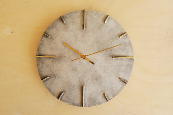 Japanese Cast Brass Clock "Quaint" Silver Finish made in Toyama.