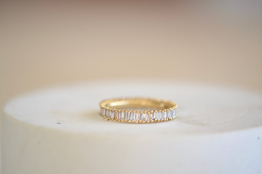 Suzanne Kalan 18k Yellow Gold Small Baguette Eternity Band