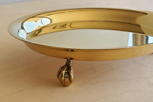 Skultuna Claw footed Tray in brass.
