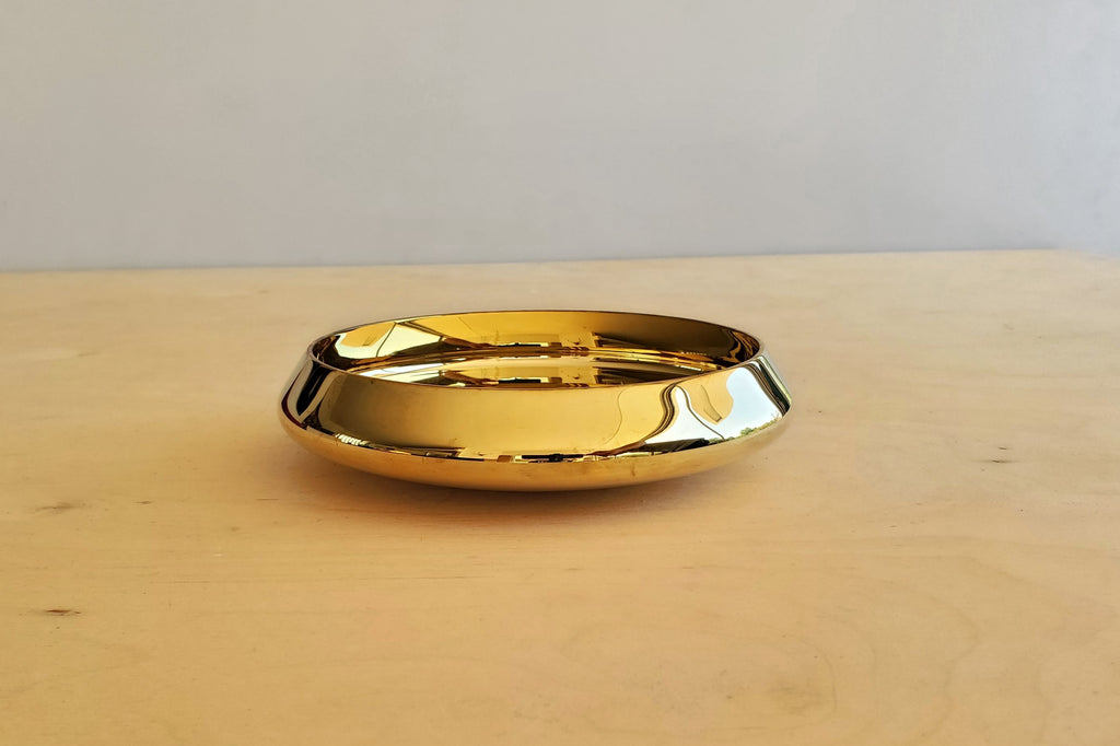 Skultuna Candleholder Ballerina Bowl in brass.