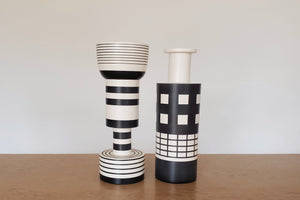 Ettore Sottsass Calice and Rocchetto Vases for Bitossi.