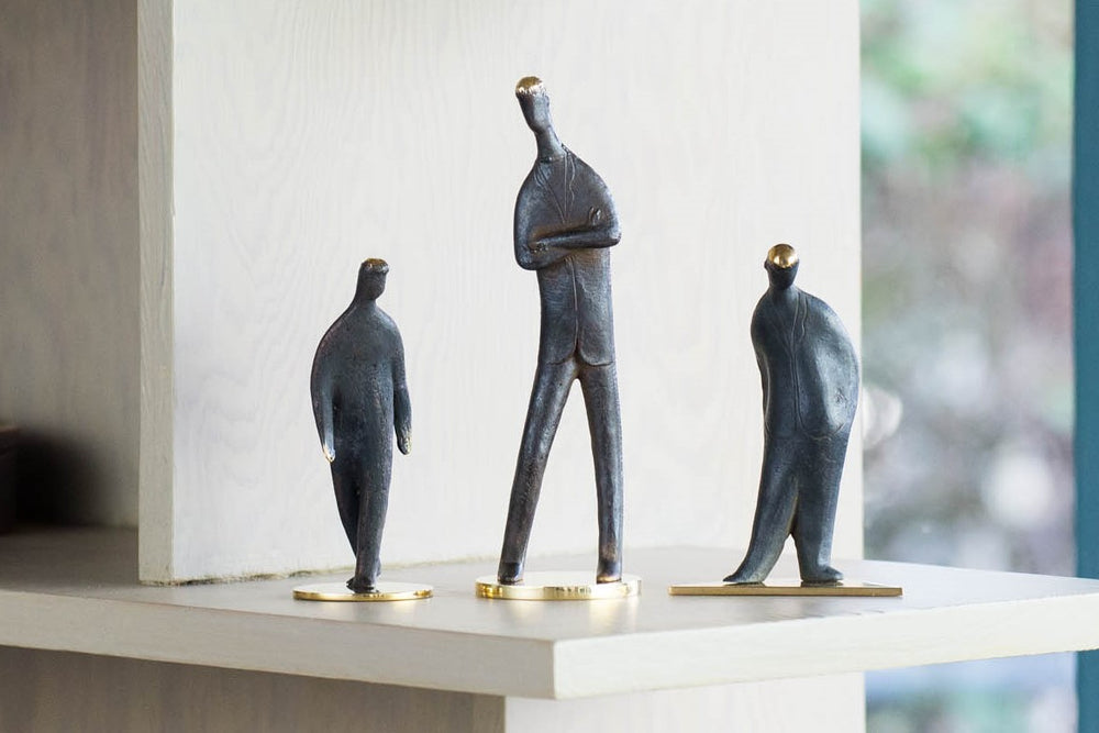 Aubock Sculptures "My Son", "Standing", "Walking"
