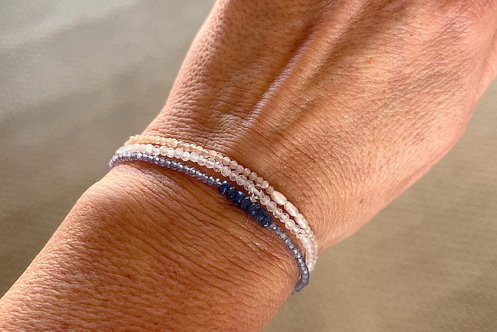 Stone Bead Bracelets by Margaret Solow 