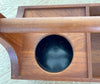 Inside of Nissen Vintage Teak Drinks Caddy.