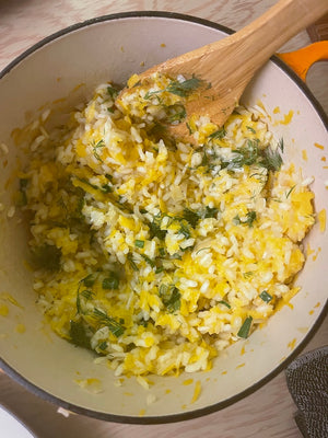 Pumpkin Risotto from In Praise of Veg: The Ultimate Cookbook for Vegetable Lovers by Alice Zaslavsky.