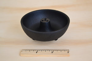 Japanese Cast Iron round Incense Burner.